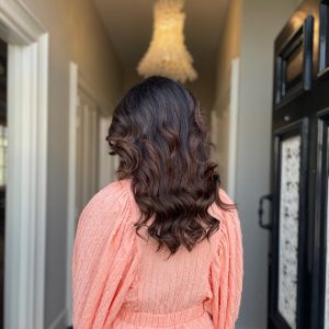 Nafoto haarstuk vrouw los haar